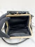 Bolsa Chanel Mini Kiss Lock Double Bag Preta - loja online