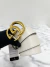 Cinto Gucci GG Marmont Off White Tam.90 - loja online