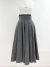 Saia Dior Wool Maxi Skirt Cinza Tam.PP - Brechó Closet de Luxo