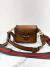 Bolsa Gucci Lady Web Smoked Leather Marrom na internet