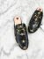 Mule Gucci Princetown Bee Star Embroidered Preto 34/35Br - loja online