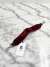 Alça Fendi FF Red Velvet Monograma - Brechó Closet de Luxo