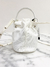 Bolsa Balenciaga Wheel XS Drawstring Bucket Branca - loja online