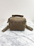 Bolsa Balmain B-Buzz 23 Suede Croco Embossed Marrom