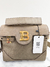 Bolsa Balmain B-Buzz 23 Suede Croco Embossed Marrom - Brechó Closet de Luxo