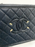 Bolsa Chanel CC Vanity Filigree Small Navy Blue - loja online