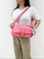 Bolsa Fendi Baguette FF Embossed Large Light Pink