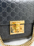 Bolsa Gucci Padlock Medium Guccissima Preta - Brechó Closet de Luxo