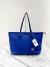 Bolsa Michael Kors Jet Set Saffiano Tote Azul - Brechó Closet de Luxo