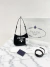 Bolsa Prada Cleo Logo Sequin Embellished Mini Preta - loja online