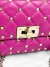 Bolsa Valentino Rockstud Nappa Small Pink - MICROCHIPPED - Brechó Closet de Luxo