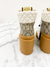 Bota Gucci Mid-Calf Monograma e Off White 34/35Br