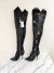 Imagem do Bota Moschino Zipped Up Over The Knee Boots 37Br