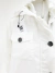 Casaco Burberry Windbreaker Overall Branco Tam.P - loja online