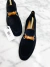 Imagem do Mocassim Gucci Horsebit Bamboo Suede Preto 40BR - MASCULINO