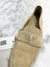 Mocassim Prada Suede Triangle Logo Bege 35Br - loja online