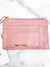 Porta Cartões Miu Miu Madras Zip Card Holder Rosa - comprar online