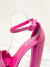 Imagem do Sandália Prada Satin Crystals Logo Pink 39Br