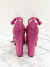 Sandália Prada Satin Crystals Logo Pink 39Br na internet