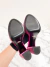 Sandália Prada Satin Crystals Logo Pink 39Br - Brechó Closet de Luxo