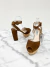 Sandália Prada Suede Block Heel Marrom 38Br - loja online