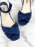 Sandália Prada Suede Platform Azul 38Br - Brechó Closet de Luxo