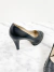 Sapato Chanel CC Cap Toe Chain Pump Logo Preto 35BR