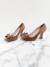 Sapato Miu Miu Bow Suede Taupe Malva 35Br - comprar online