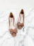 Sapato Miu Miu Bow Suede Taupe Malva 35Br
