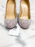 Scarpin Louboutin Fifi Strass 100 Aurora Boreale 34Br