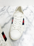 Tênis Gucci Ace Sylvie White Leather 40Br - MASCULINO - comprar online