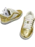 Tênis Gucci GG MAC80 Dourado e Off White 3435BR