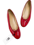 Sapatilha Chanel Ballet Patent Leather CC Captoe Vermelha 39Br