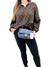 Bolsa Chanel Graphic Flap Calfskin Small Azul e Preta
