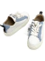 Tênis Chloé Lauren Leather Branco e Azul 36Br