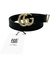 Cinto Gucci Torchon GG Slim Preto Tam.80