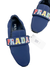 Tênis Prada Flowered Move Logo Azul Marinho 35BR na internet