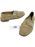 Mocassim Prada Suede Triangle Logo Bege 35Br