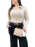 Bolsa Coach Mini Klare Crossbody Bege
