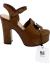Sandália Gucci GG Interlocking Openwork Marrom 3435BR