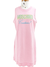 Vestido Moschino Sweatshirt Sleeveless Logo Embroidered Rosa Tam.M - comprar online