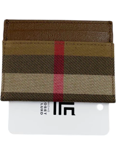Porta Cartões Burberry Classic Check Marrom e Xadrez