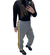 Calça Gucci Cotton Jersey Logos Cinza Tam.G na internet