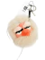 Chaveiro/Charm Fendi Furbet Bug Bag Branco e Coral na internet