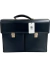 Pasta Montblanc Logo Brushed Leather Preta