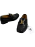 Mocassim Louis Vuitton Montaigne Calfskin Logo Preto 3839BR