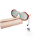 Óculos Chloé Kheene Oversized Geometric Pink Blue - comprar online