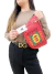 Pochete Gucci Web Logo Print Vermelha