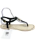 Sandália Valentino V-Logo PVC Nude e Preta 36Br