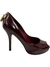 Peep Toe Louis Vuitton Oh Really! Patent Leather Vinho 33Br